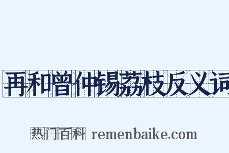 再和曾仲锡荔枝反义词是什么意思的图片